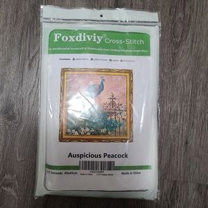 Foxdiviy Cross-Stitch Kit - Auspicious Peacock